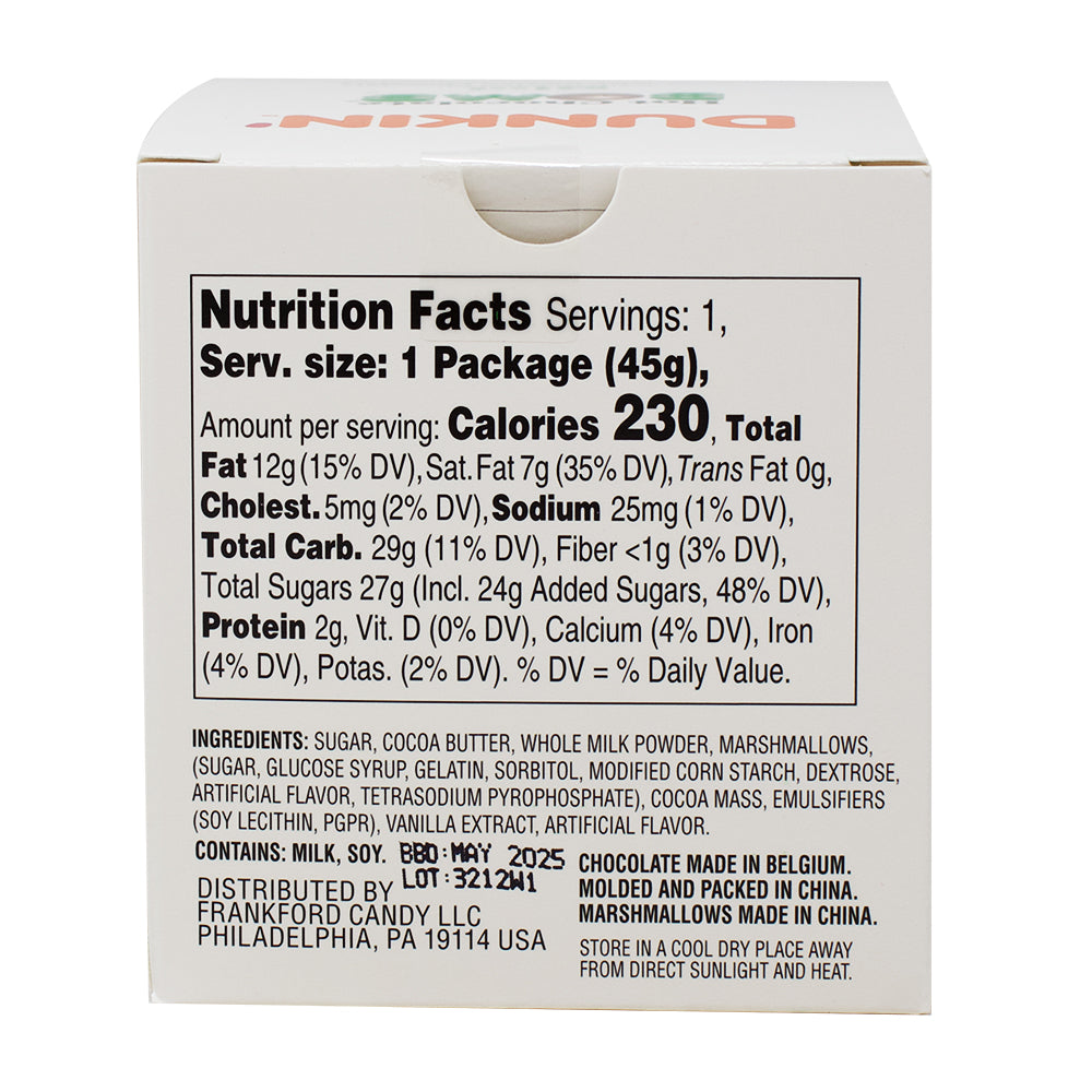 Dunkin' Mint Hot Chocolate Bomb - 1.6oz Nutrition Facts Ingredients - Dunkin' Mint Hot Chocolate Bomb - Holiday Drink Delights - Minty Hot Cocoa Experience - Festive Chocolate Treat - Winter Beverage Magic - Marshmallow Explosion - Hot Chocolate Gift Idea - Seasonal Cocoa Bomb - Christmas Mug Surprise - Limited Edition Dunkin' Treat - Christmas Candy - Christmas Treats