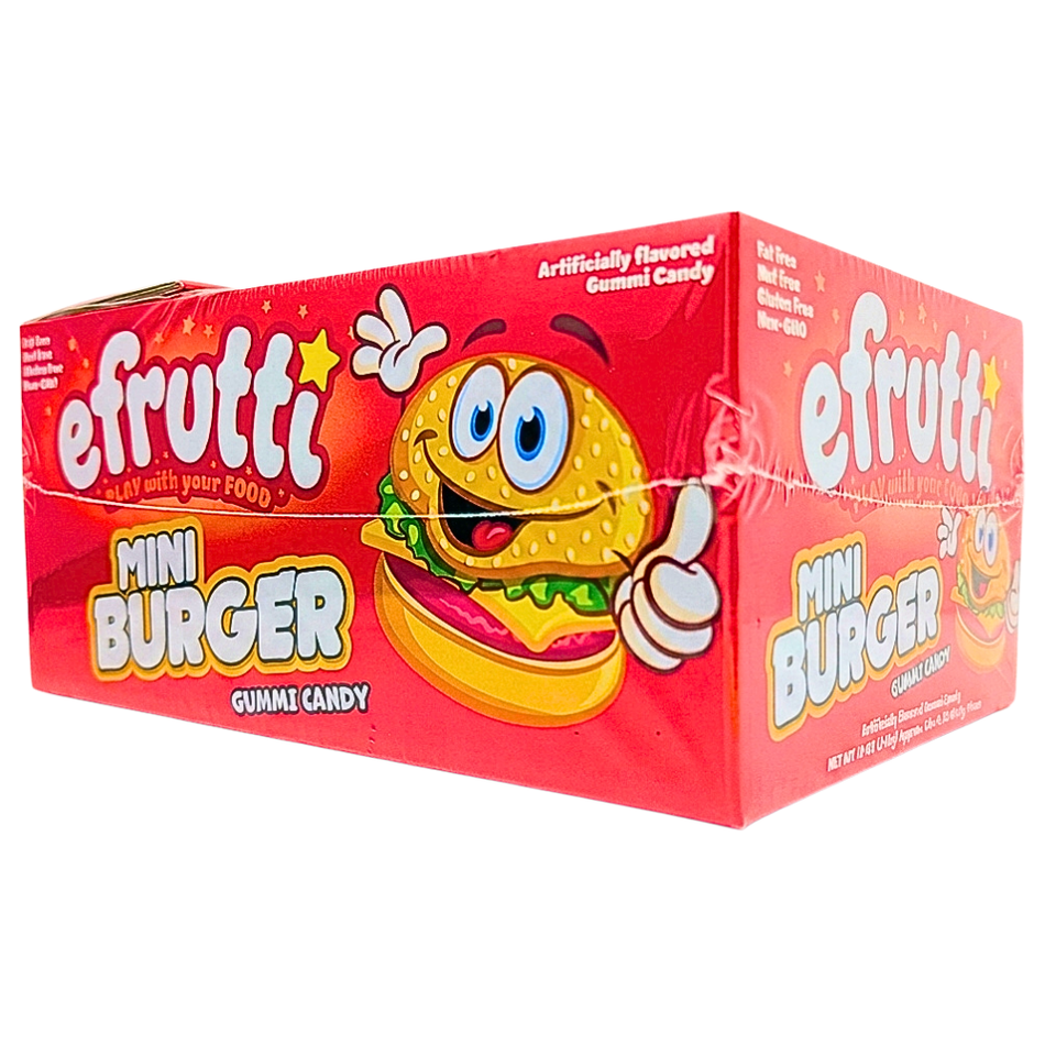 efrutti Gummi Burger Candy - 60ct