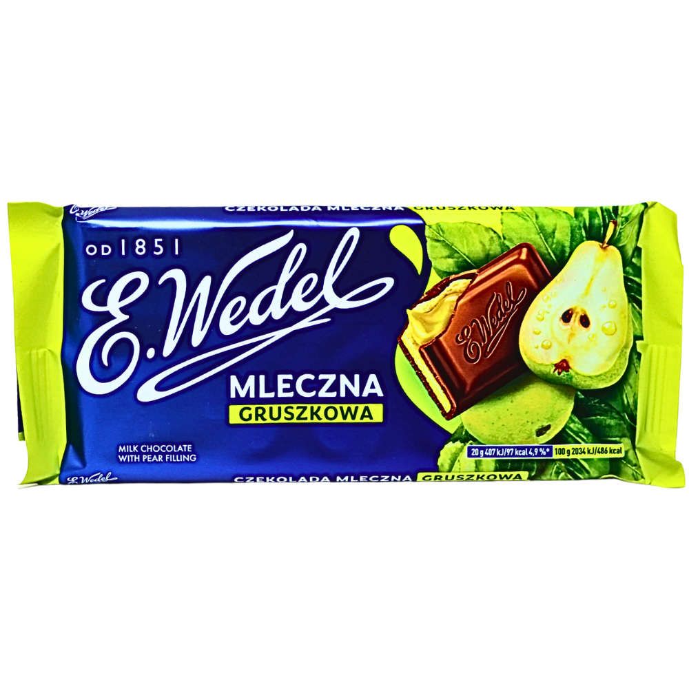 E. Wedel Milk Chocolate with Pear Filling (Poland) - 100g