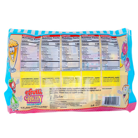 eFrutti Bakery Shoppe Bag Mega Mix 70ct - 571g  Nutrition Facts Ingredients
