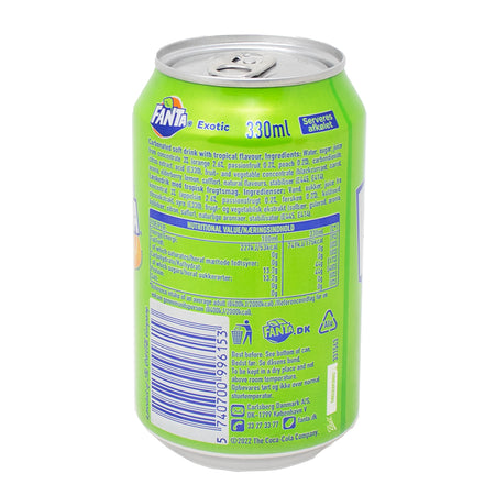 Fanta Exotic (Poland) - 330mL  Nutrition Facts Ingredients