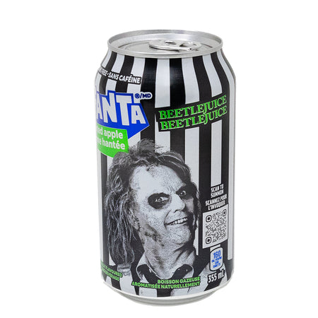 Fanta Haunted Apple Beetlejuice - 355mL - Fanta - Fanta Soda - Fanta Drink - Fanta Beetlejuice - Fanta Apple Beetlejuice - Apple Juice