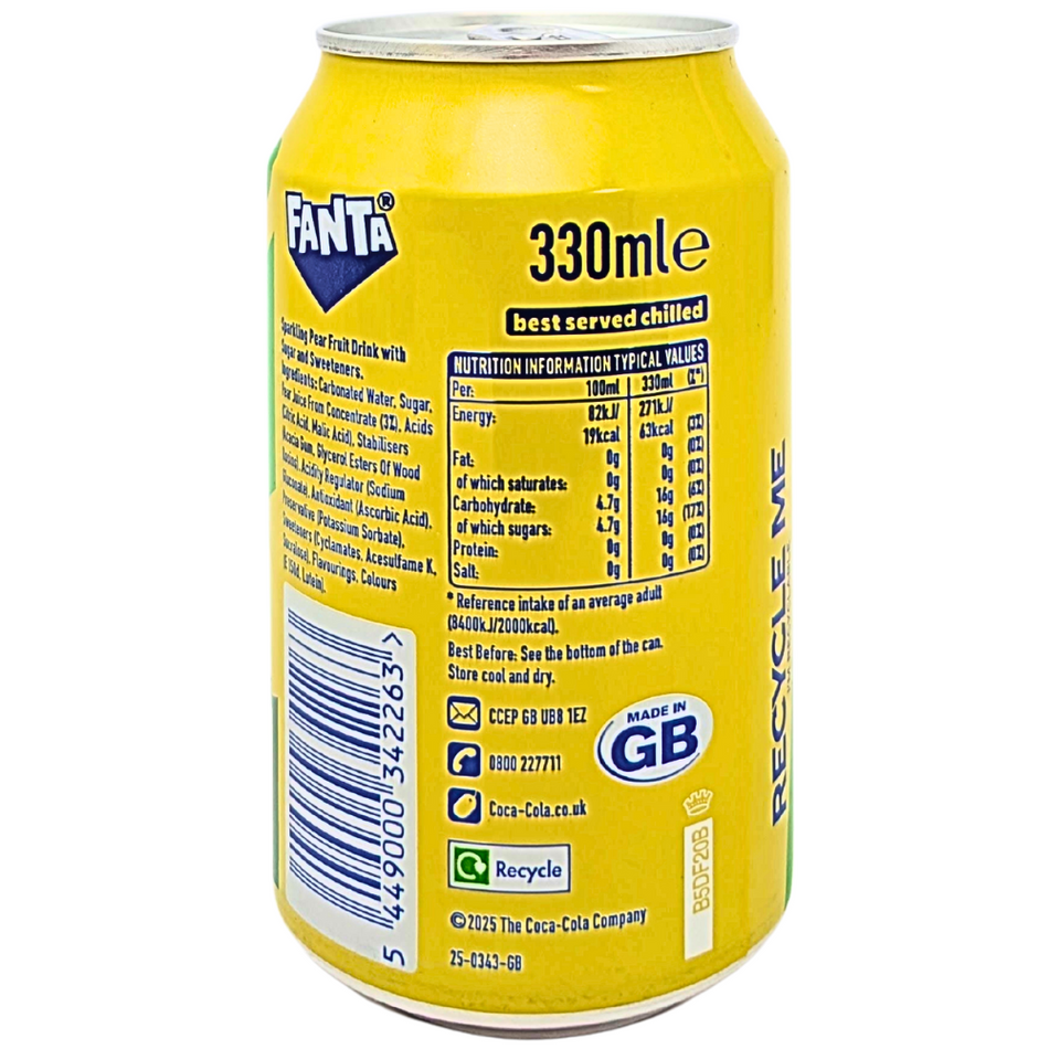 Fanta Pear (UK) - 330mL