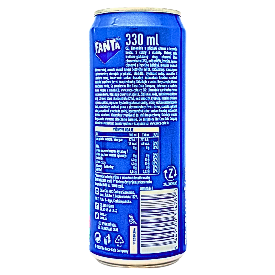 Fanta Shokata Elderflower & Lemon (Poland) - 330mL