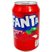 Fanta Strawberry and Kiwi (Poland) - 330mL