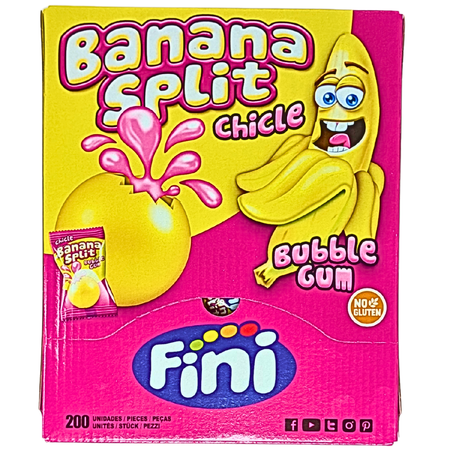 Fini Banana Split Bubble Gum (UK) - 200ct