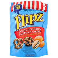 Flipz Fried Chocolatey Sandwich Cookie Pretzels - 6.5oz
