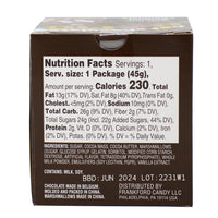 Frankford Double Chocolate Hot Chocolate Bomb - 1.6oz Nutrition Facts Ingredients - Hot Chocolate Bomb - Stocking Stuffer