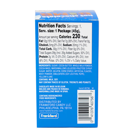 Hot Chocolate Bombs Assorted Character - 1.6oz  Nutrition Facts Ingredients
