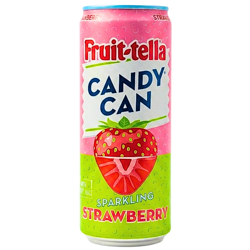Fruit-tella Candy Can Sparkling Strawberry - 330mL