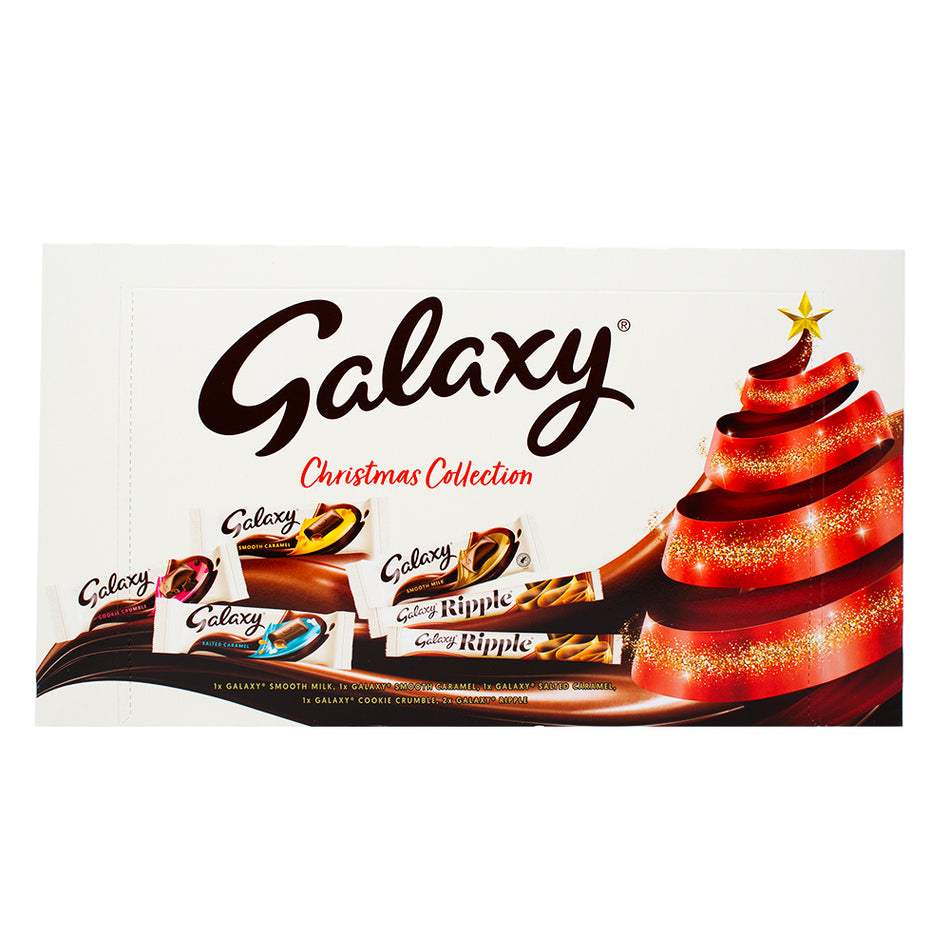 Galaxy Collection Large Selection Box - 244g - Galaxy Collection Large Selection Box - UK candy - Chocolate gift box - Galaxy Chocolate assortment - Milk chocolate bliss - Decadent caramel flavours - Rich hazelnut chocolate - Chocolate lover's dream - Chocolate indulgence - Unforgettable taste sensation
