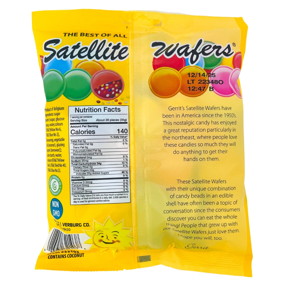 Gerrit's Satellite Wafers - 1.23oz - Nutrition Facts