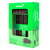 Girl Scouts Thin Mint Candy Canes - 5.3oz - Girl Scouts - Girl Scouts Candy Canes - Thin Mint Candy Canes - Girl Scouts Thin Mint Candy Canes - Thin Mint Candy - Christmas Candy - Christmas Treats - Candy Canes 