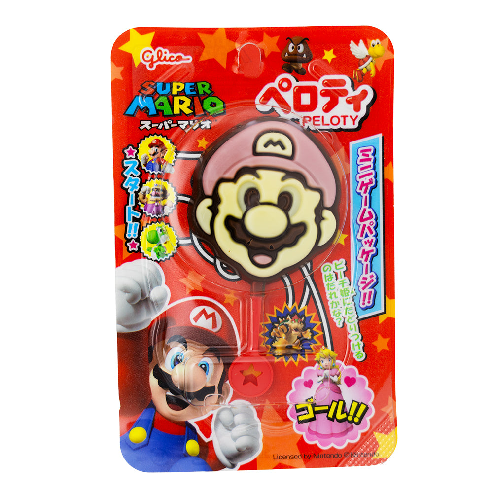 Glico Super Mario Chocolate Lollipops (Japan) - 20g