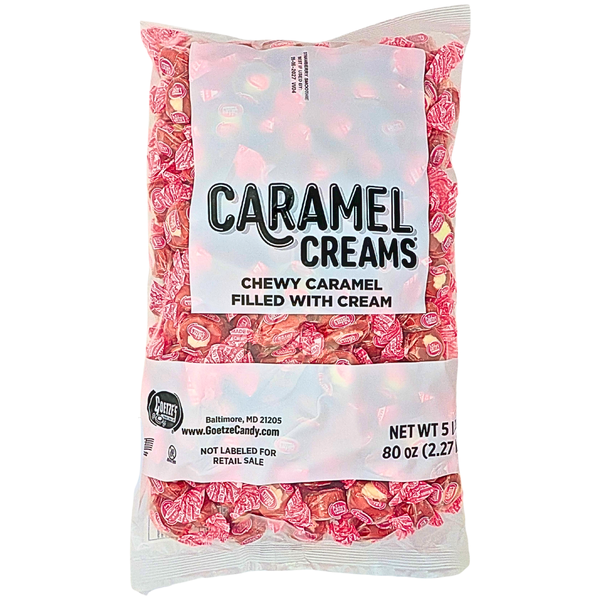 Goetze's Strawberry Smoothie Caramel Creams Bulk 5lb | Candy