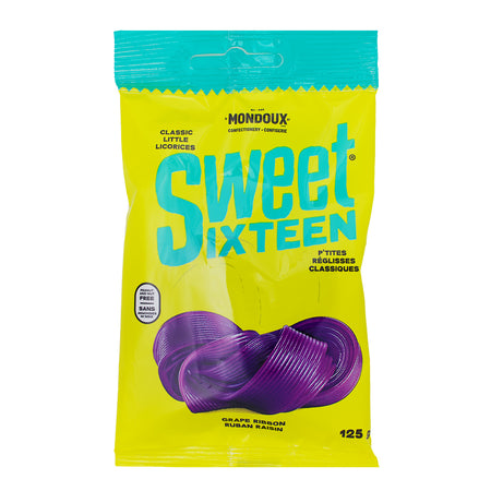 Sweet Sixteen Grape Ribbon - 125g, sweet sixteen, sweet sixteen candy, canadian candy, canadian sweets, canadian treats