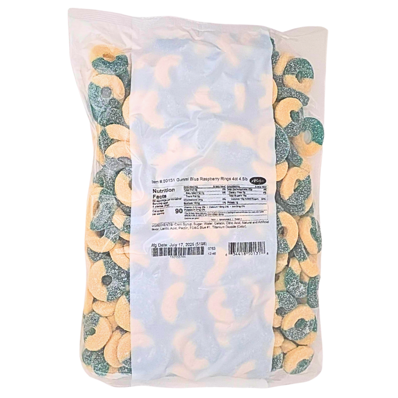 Albanese Gummi Rings-Blue Raspberry
