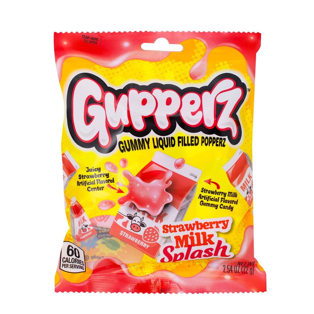 Gupperz Strawberry Milk Splash - 2.54oz | Candy Funhouse – Candy ...