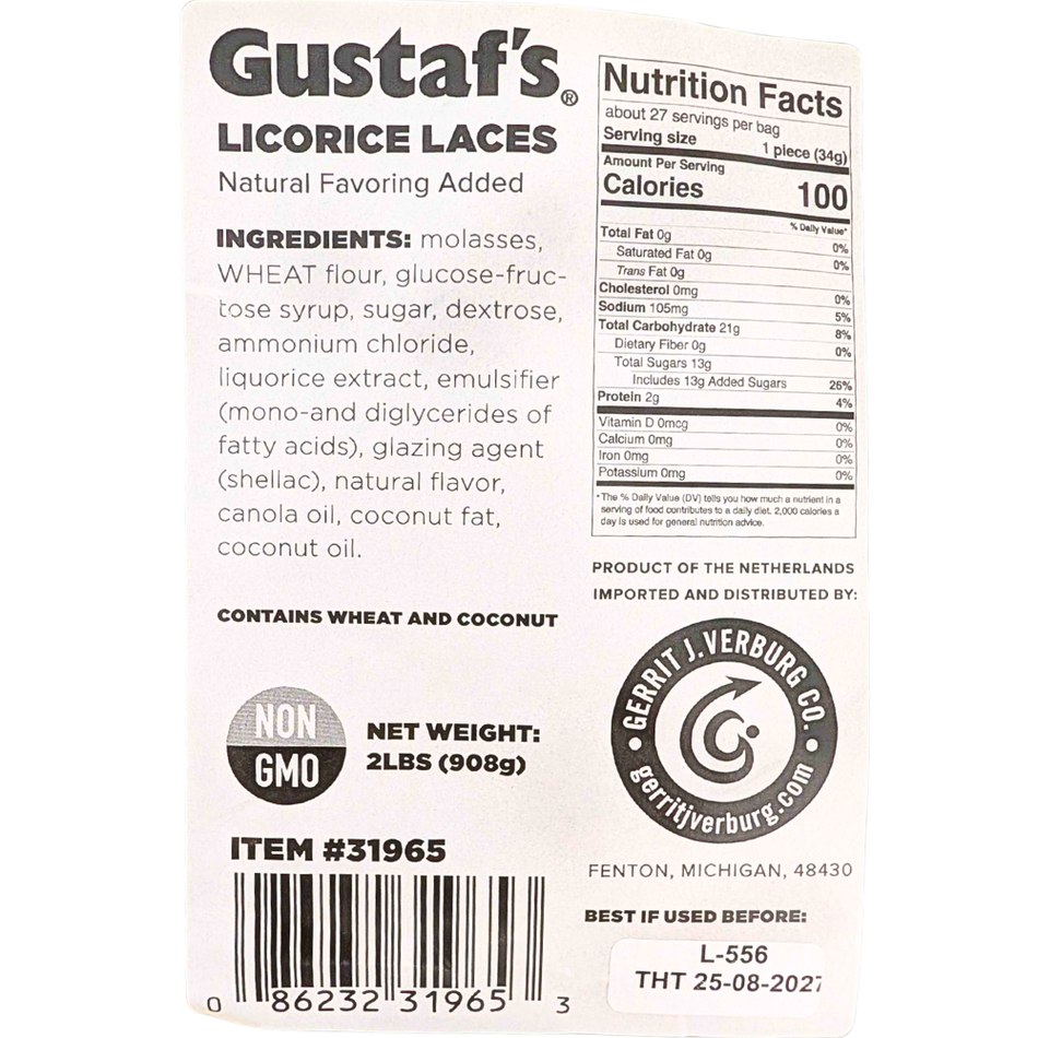 Gustaf's Black Licorice Laces