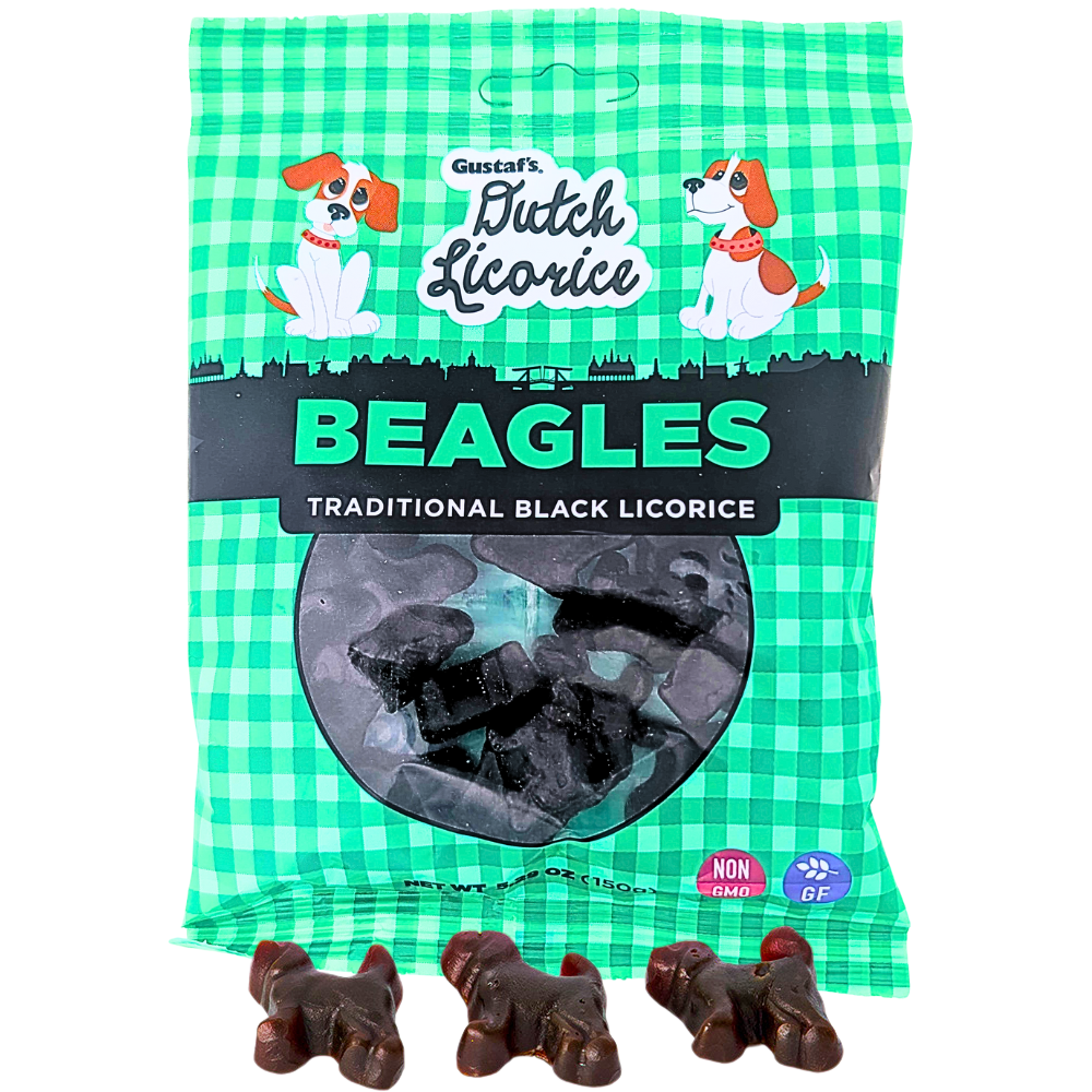 Gustaf's Dutch Licorice Beagles Candy - 150g