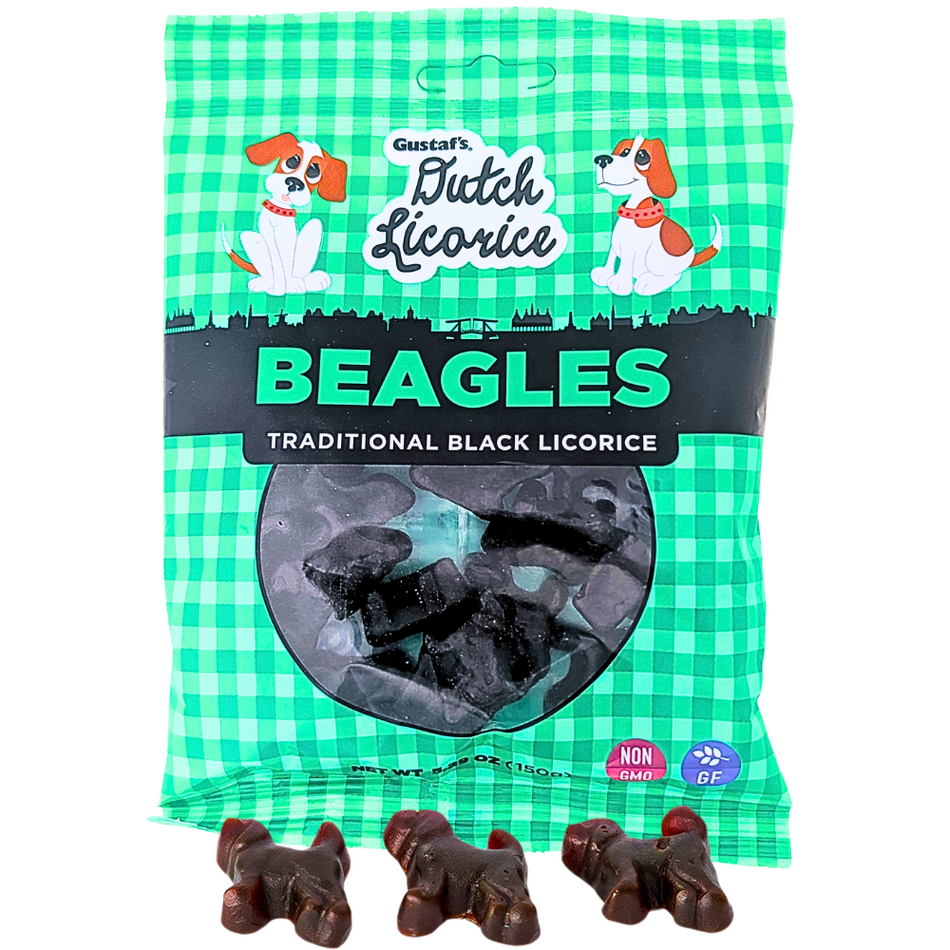 Gustaf's Dutch Licorice Beagles Candy - 150g