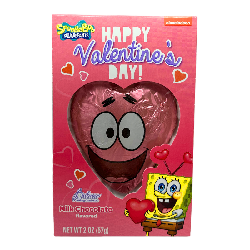 Spongebob Valentine's Chocolate Heart - 2oz Patrick Foil