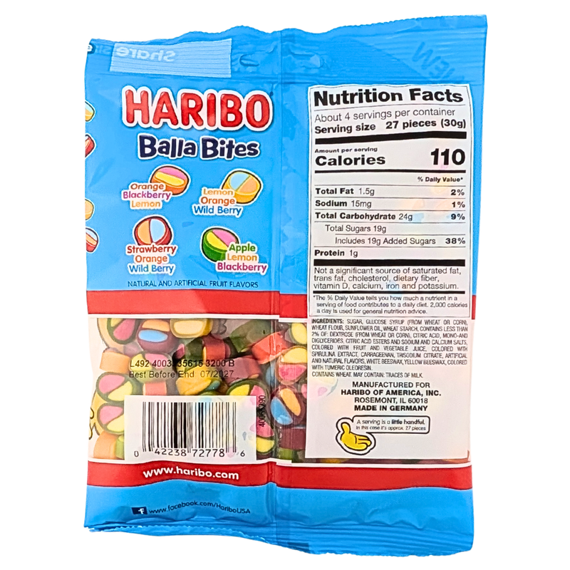 Haribo Balla Bites - 4.5oz