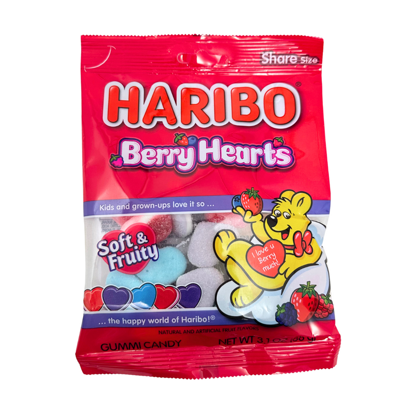 Haribo Berry Hearts - 3.1oz

