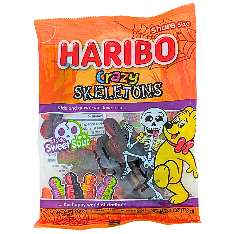 Haribo Crazy Skeletons Sweet Sour - 4oz