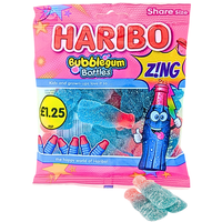 Haribo Fizzy Bubblegum Bottles UK - 140g