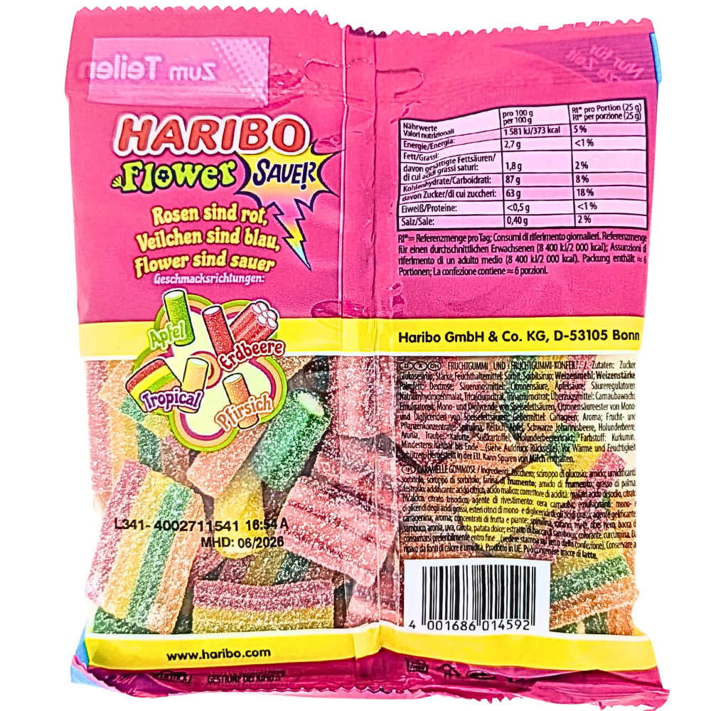 Haribo Flower Sour (Germany) - 160g
