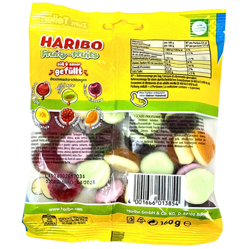 Haribo Euro Fruity-Fruits Gummy Candy - 160g