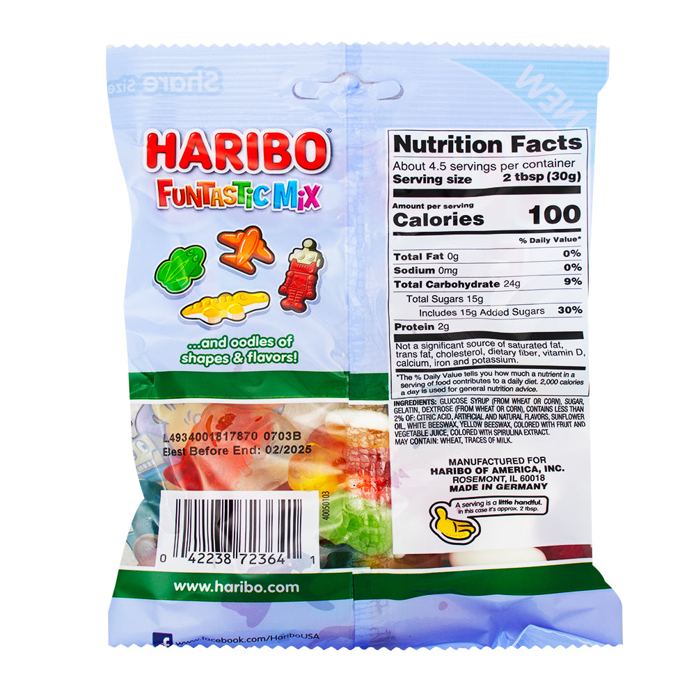 Haribo Funtastic Mix Gummy Candy - 5oz | Candy Funhouse – Candy Funhouse CA