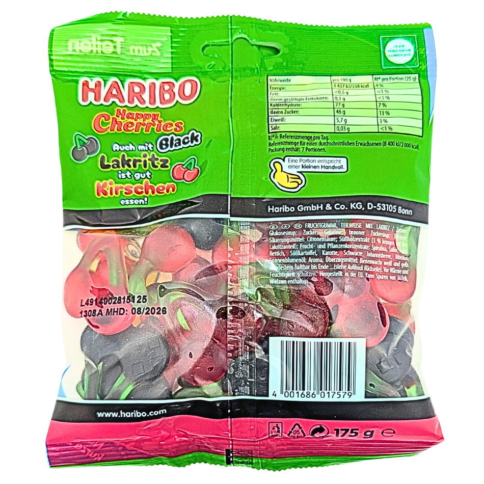 Haribo Happy Cherries Black - 175g