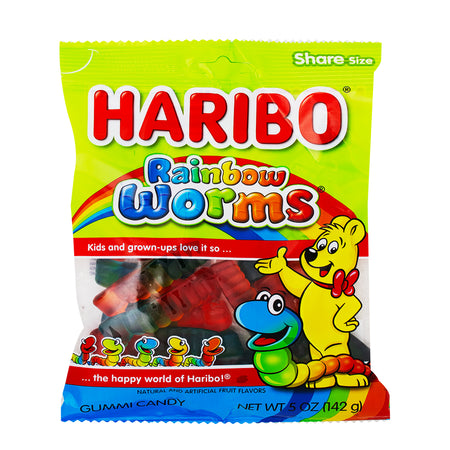 Haribo Rainbow Worms - 5oz