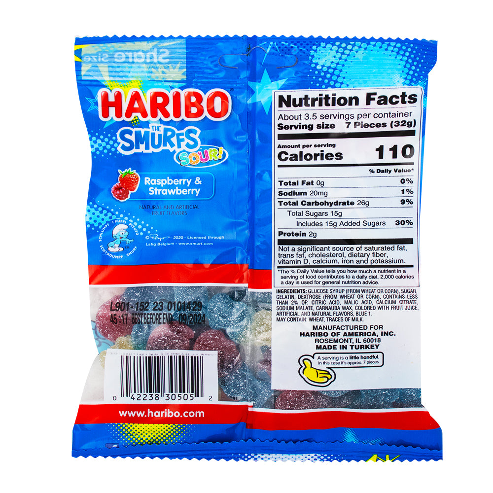 Haribo The Smurfs Sours! Gummy Candy Candy Funhouse Candy Funhouse CA