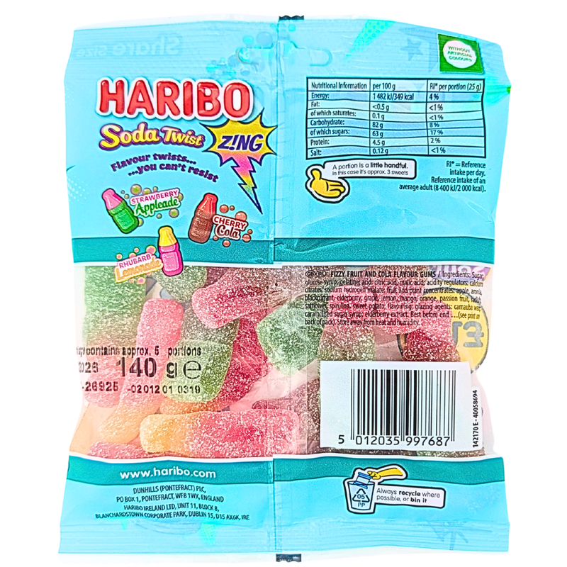 Haribo Soda Twist (UK) - 140g