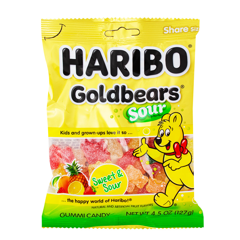 Haribo Sour Gold Bears Gummi Candy | Candy Funhouse – Candy Funhouse CA