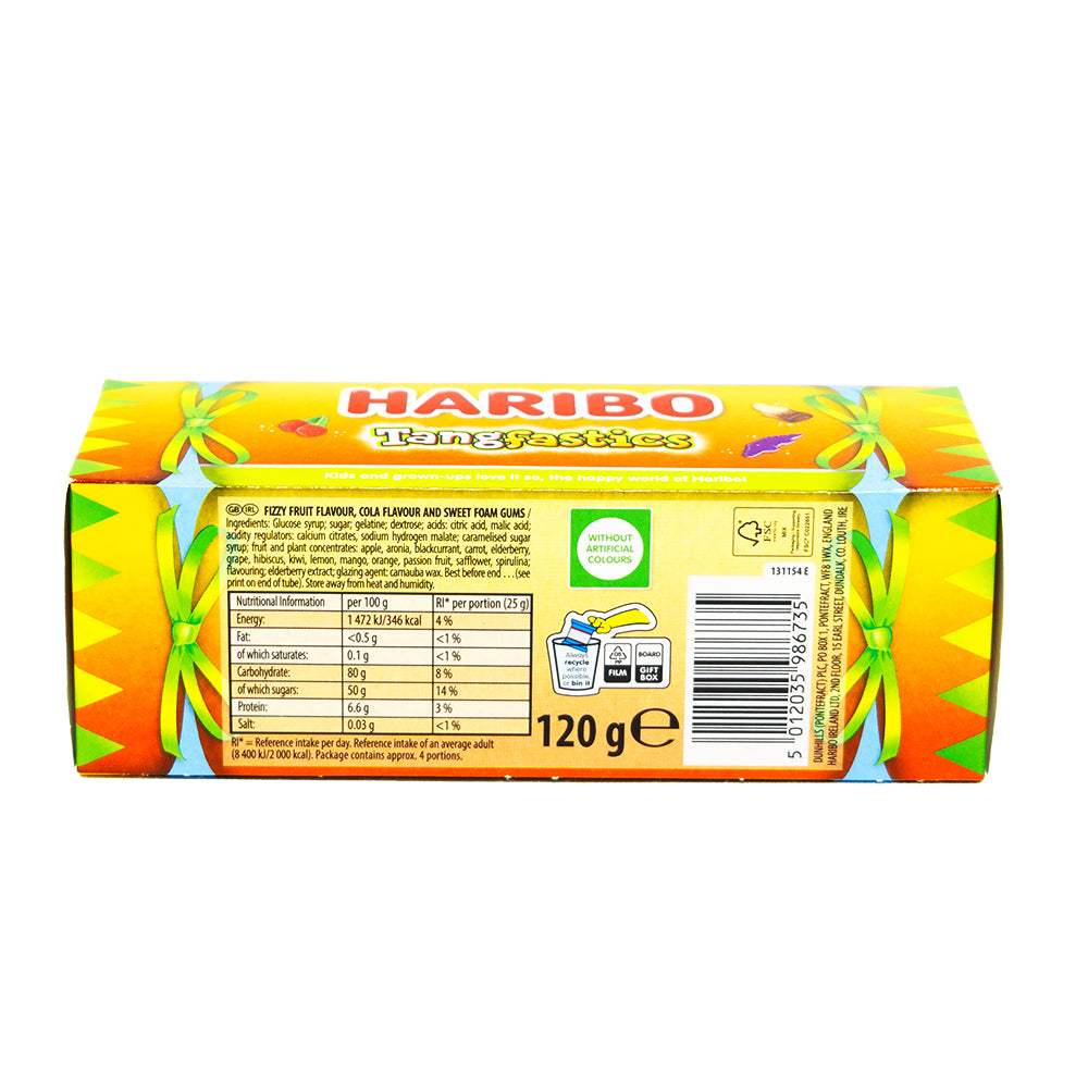 Haribo Tangfastics Sour Mix Gift Box (UK) - 120g  Nutrition Facts Ingredients
