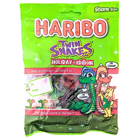 Haribo Twin Snakes Holiday Edition - 4oz