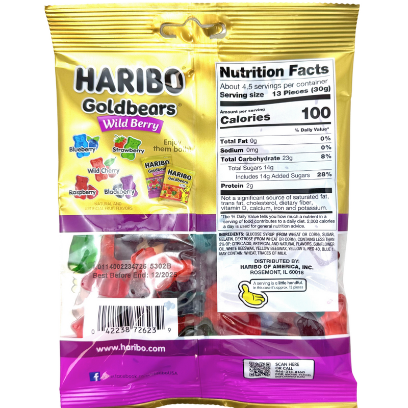 Haribo Wild Berry - 5oz