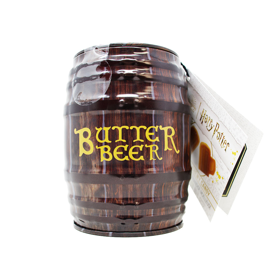Harry Potter Butterbeer Chewy Candy Barrel Tin - 42g - Chewy Candy - Jelly Belly - Harry Potter Butterbeer