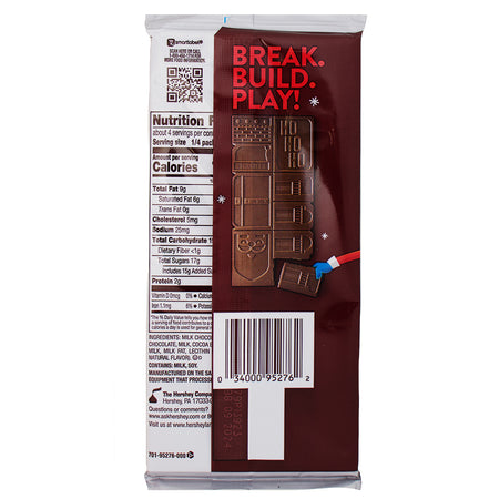 Hershey's Build-a-Santa Milk Chocolate Bar - 4.32oz - Hershey's Build-a-Santa Milk Chocolate Bar - Christmas DIY Chocolate - Santa Claus Chocolate Creation - Festive Holiday Treat - Edible Santa Chocolate Kit - Seasonal Chocolate Fun