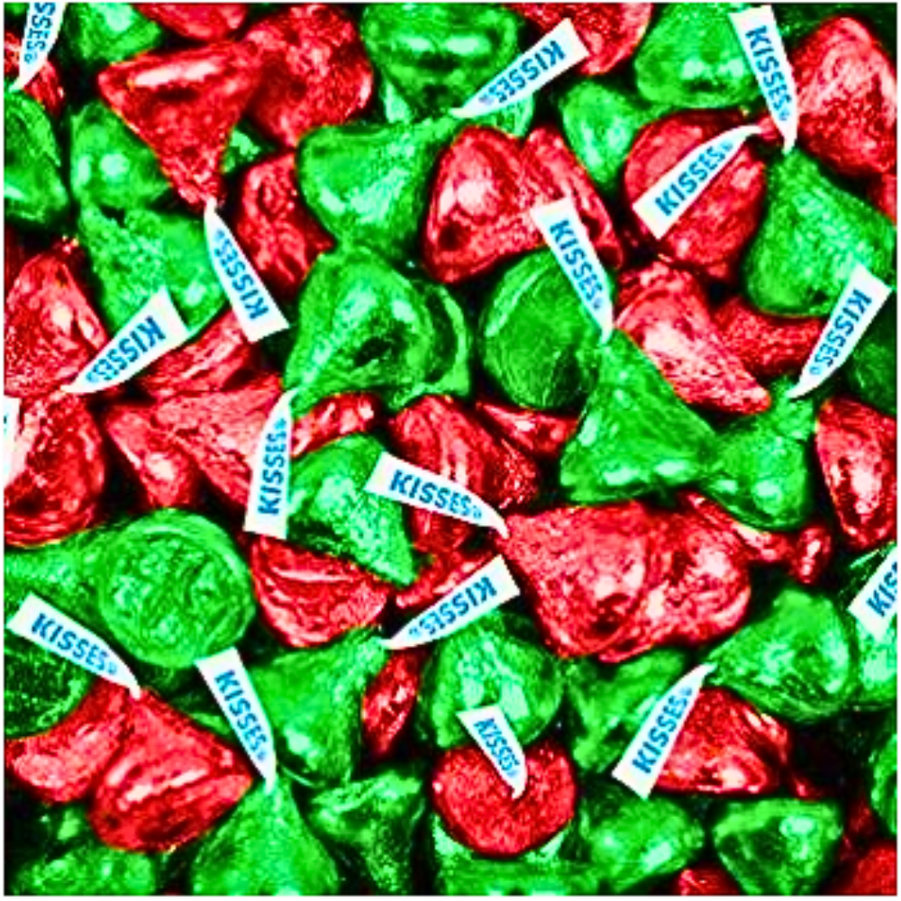 Hershey's Christmas Kisses Bulk - 25lbs