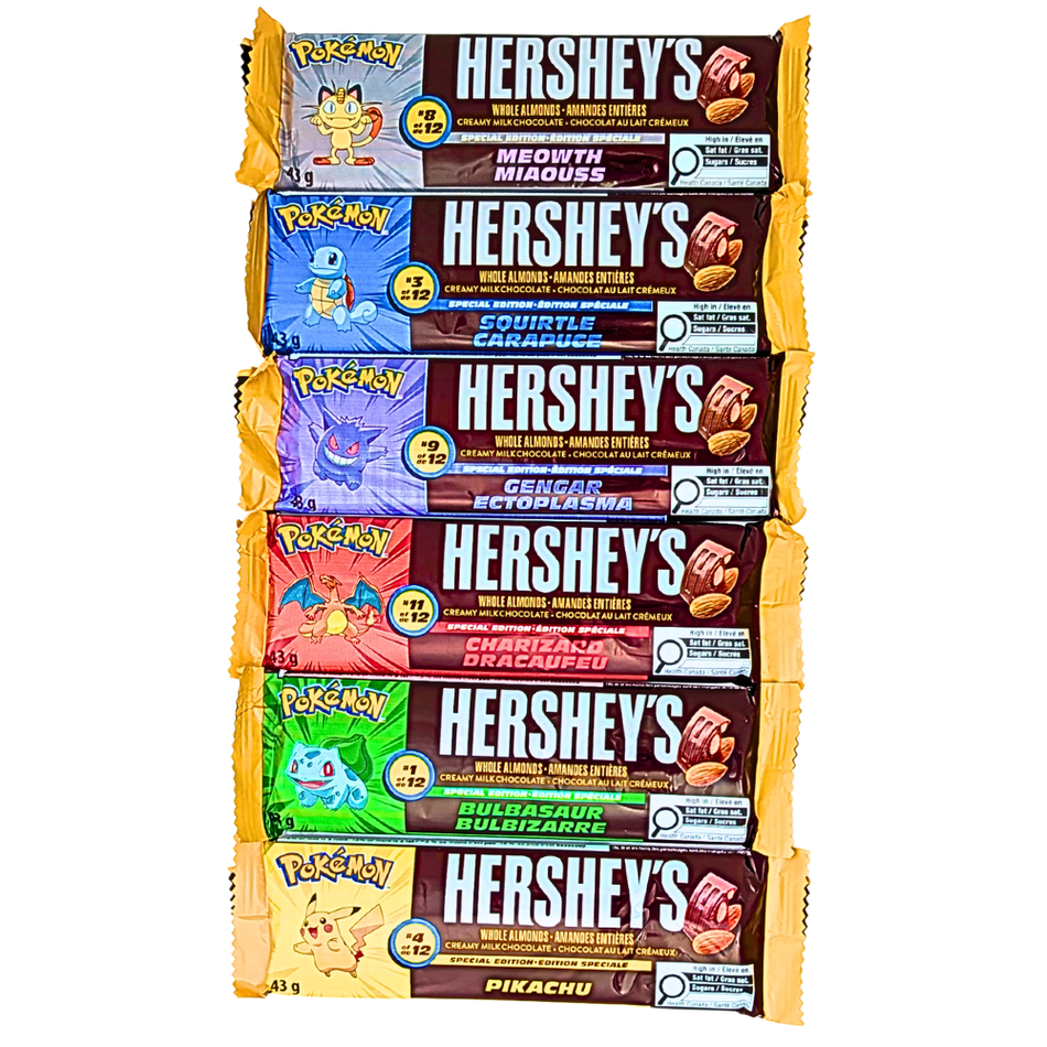 Hershey's Milk Chocolate with Almonds Pokemon - 43g