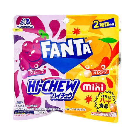 Hi-Chew Fanta Grape & Orange Minis (China) - 50g - Hi-Chew Candy - Hi Chew Candy - Japan Candy - Japanese Candy - Hi Chew - Hi-Chew - Fanta - Fanta Candy