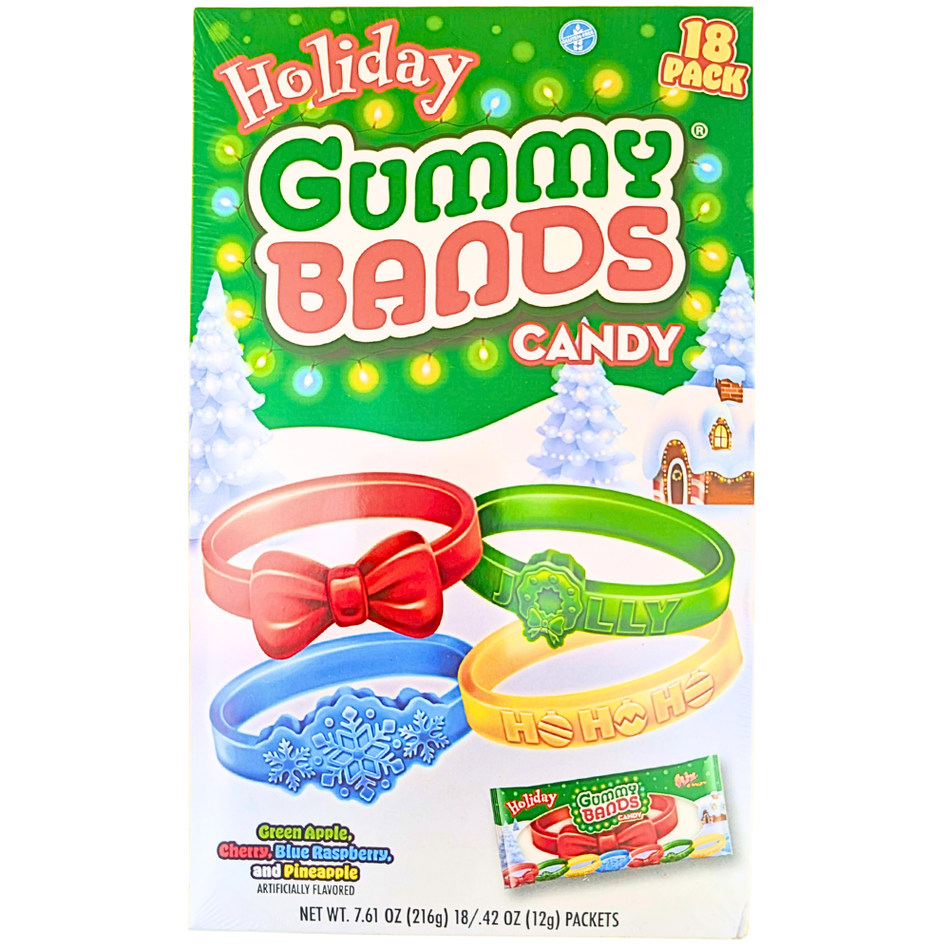 Holiday Gummy Bands Candy - 9.5oz