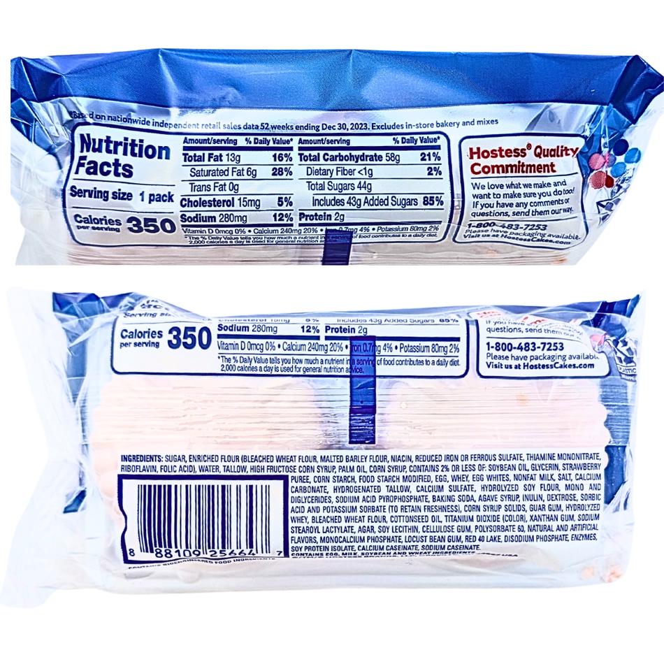 Hostess Cupcakes Frosted Strawberry Cake 2pk - 3.17oz