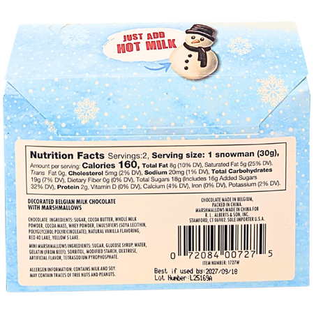 Hot Cocoa Snowmen Toppers - 60g