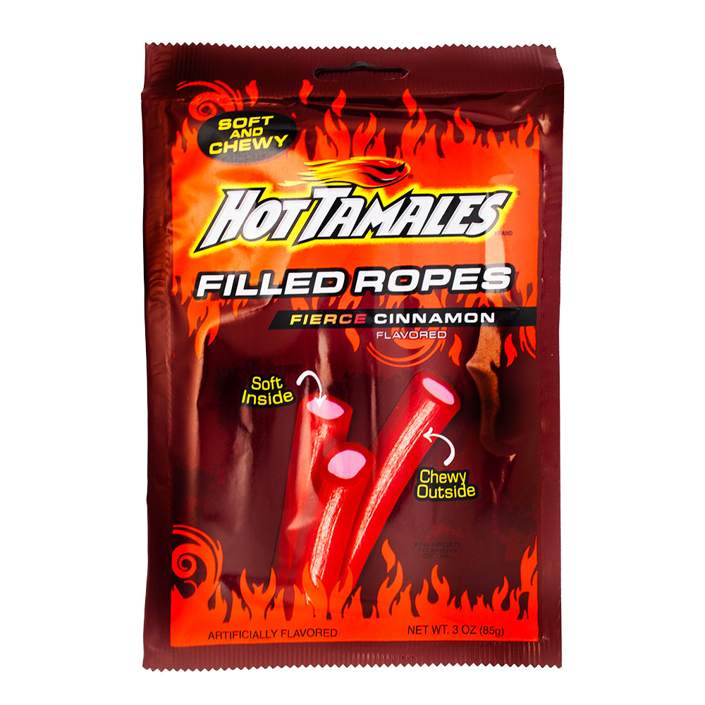 Hot Tamales Licorice Ropes - 3oz - Hot Tamales - Hot Tamales Candy - Spicy Candy - Licorice - Licorice Candy - Licorice Ropes - Hot Tamales Licorice Ropes